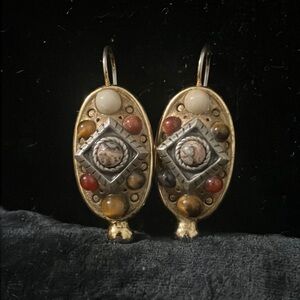 Michal Golan Oval Drop Boho Earrings